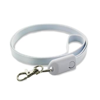 2-in-1 Cable Lanyard White