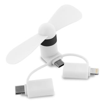 USB Ventilator 3 in 1 White