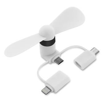 USB Ventilator 3 in 1 Weiß