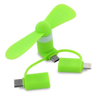 USB Ventilator 3 in 1 Green