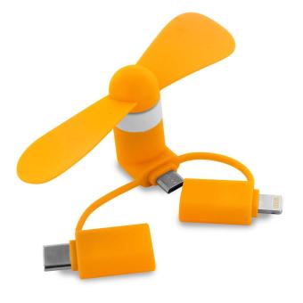 USB Ventilator 3 in 1 Orange
