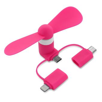 USB Ventilator 3 in 1 Pink