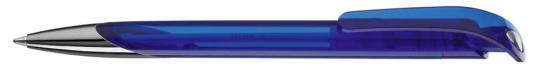SPLASH transparent SI Plunger-action pen Blue