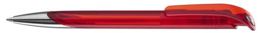 SPLASH transparent SI Plunger-action pen Red