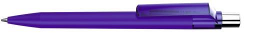 ON TOP K transparent SI GUM Plunger-action pen Darkviolet