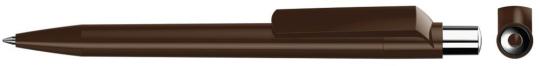ON TOP SI F Plunger-action pen Brown