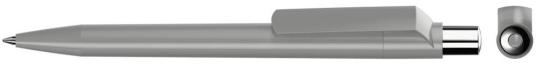 ON TOP SI F Plunger-action pen Gray