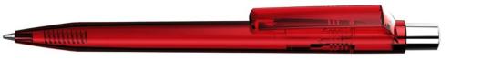 ON TOP transparent SI Plunger-action pen Red