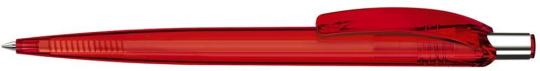 BEAT transparent Plunger-action pen Red