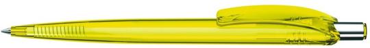 BEAT transparent Plunger-action pen Yellow