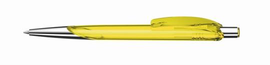 BEAT transparent SI Plunger-action pen Yellow