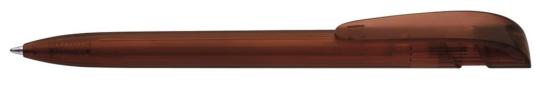 YES transparent Plunger-action pen Brown