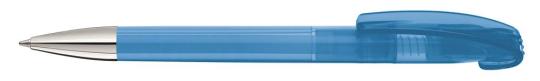 LOOK transparent SI Plunger-action pen Light blue