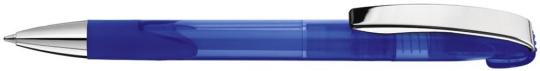 LOOK grip transparent M SI Plunger-action pen Blue