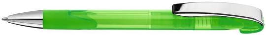 LOOK grip transparent M SI Plunger-action pen Light green