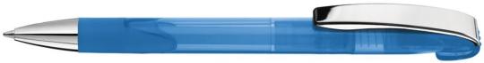 LOOK grip transparent M SI Plunger-action pen Light blue