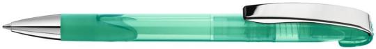 LOOK grip transparent M SI Plunger-action pen Teal