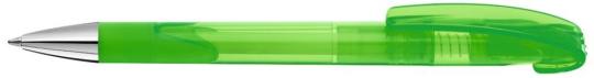 LOOK grip transparent SI Plunger-action pen Light green
