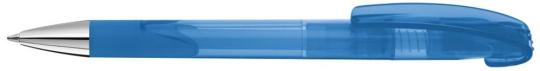 LOOK grip transparent SI Plunger-action pen Light blue