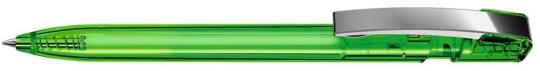 SKY transparent M Plunger-action pen Light green
