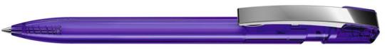 SKY transparent M Plunger-action pen Purple