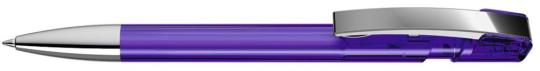 SKY transparent M SI Plunger-action pen Purple