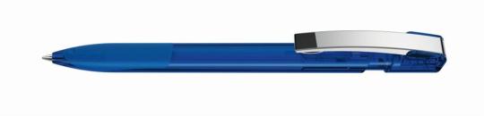 SKY grip transparent M Plunger-action pen Blue