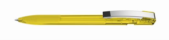 SKY grip transparent M Plunger-action pen Yellow