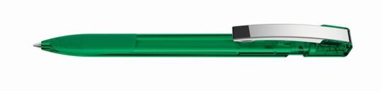 SKY grip transparent M Plunger-action pen Dark green