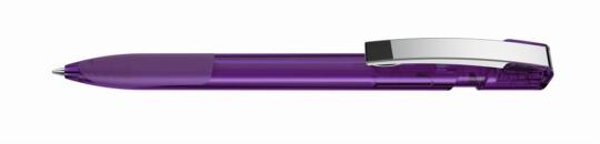 SKY grip transparent M Plunger-action pen Purple