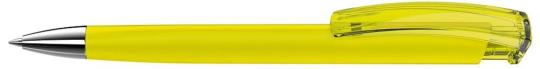 TRINITY K transparent SI GUM Plunger-action pen Yellow