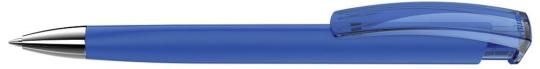 TRINITY K transparent SI GUM Plunger-action pen Semi blue