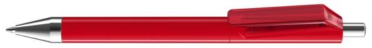 FUSION SI F Plunger-action pen Red