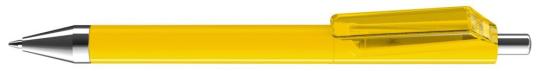 FUSION SI F Plunger-action pen Yellow