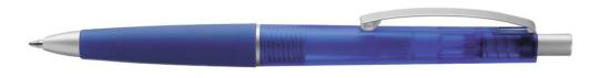 JAZZ frozen Plunger-action pen Blue