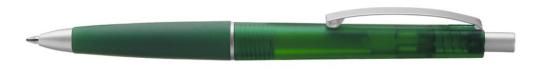 JAZZ frozen Plunger-action pen Dark green