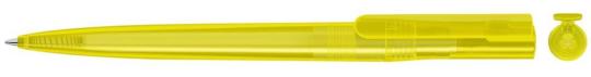 RECYCLED PET PEN switch transparent Propelling pen Yellow