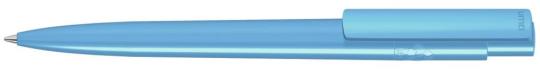 RECYCLED PET PEN PRO Plunger-action pen Light blue