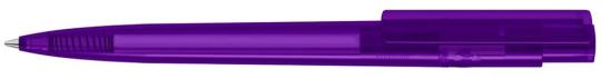 RECYCLED PET PEN PRO transparent Plunger-action pen Purple