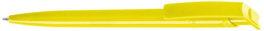 RECYCLED PET PEN Plunger-action pen Yellow