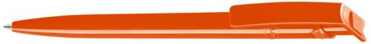 RECYCLED PET PEN Plunger-action pen Orange