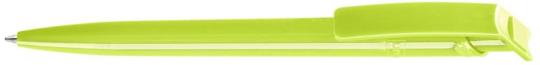 RECYCLED PET PEN Plunger-action pen Light green