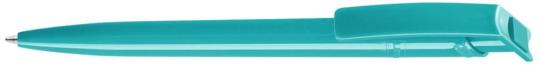 RECYCLED PET PEN Plunger-action pen Teal