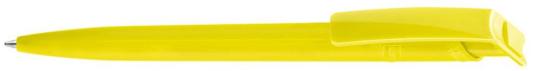 RECYCLED PET PEN F Plunger-action pen Yellow