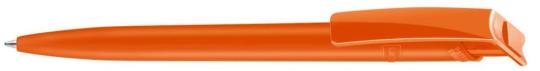 RECYCLED PET PEN F Plunger-action pen Orange