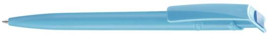 RECYCLED PET PEN F Plunger-action pen Light blue