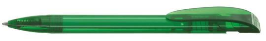 BE NATURAL transparent Plunger-action pen Green