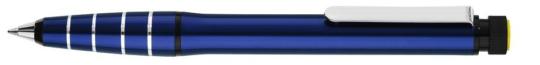 2in1 Plunger-action pen Blue