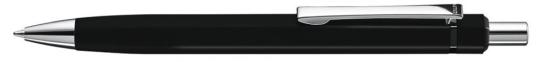 SIX Plunger-action pen Black