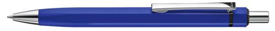 SIX Plunger-action pen Semi blue